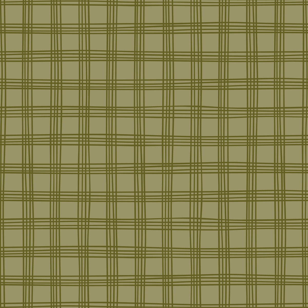 Merry Postmark Fabric Collection - Fir Windowpane