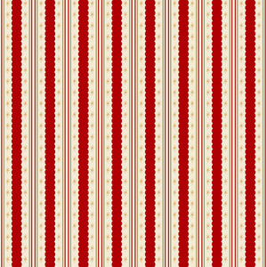 Merry Postmark Fabric Collection - Candy Stripe
