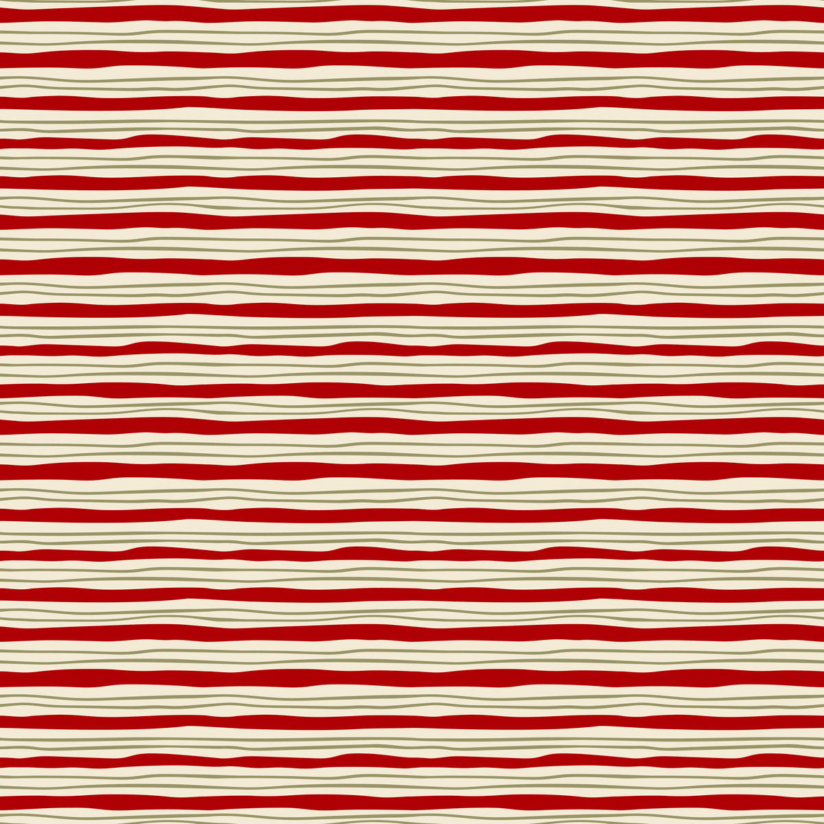 Merry Postmark Fabric Collection - Peppermint Waves