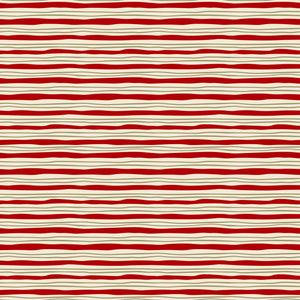 Merry Postmark Fabric Collection - Peppermint Waves