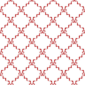Merry Postmark Fabric Collection - Bow Lattice