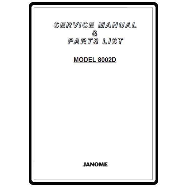 Service Manual, Janome 8002D image # 5401