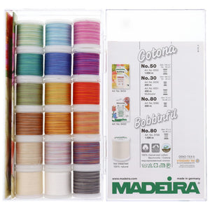 Madeira Cotona 18 Spool Thread Pack - Variegated image # 92810