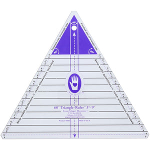 3-9" Triangle Ruler, 60 Degree image # 112530