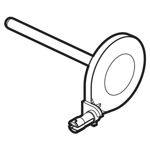 Black and white line drawing of a spool pin for a sewing machine.