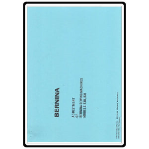 Service Manual, Bernina (Bernette) 830 image # 12737