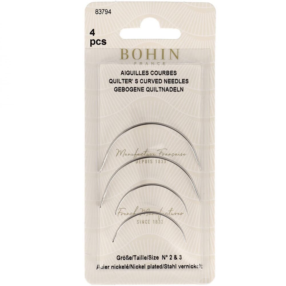 Bohin Curved Between/Quilting Needles (4pk) -  Sizes 2 & 3 image # 86373