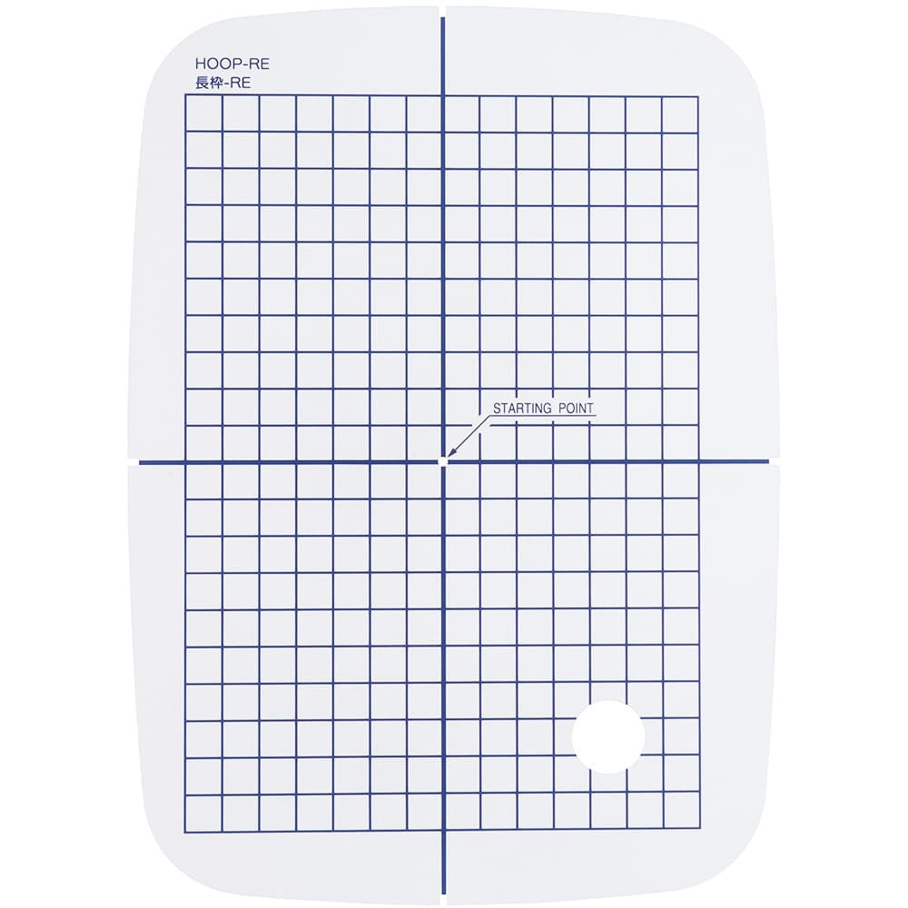 Hoop Template Grid for RE Hoop (140mm x 200mm), Janome #860421403 image # 107755