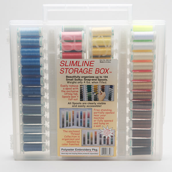 Sulky, Slimline Case with Embroidery Poly Deco Thread Collection - 104 Spools image # 58771