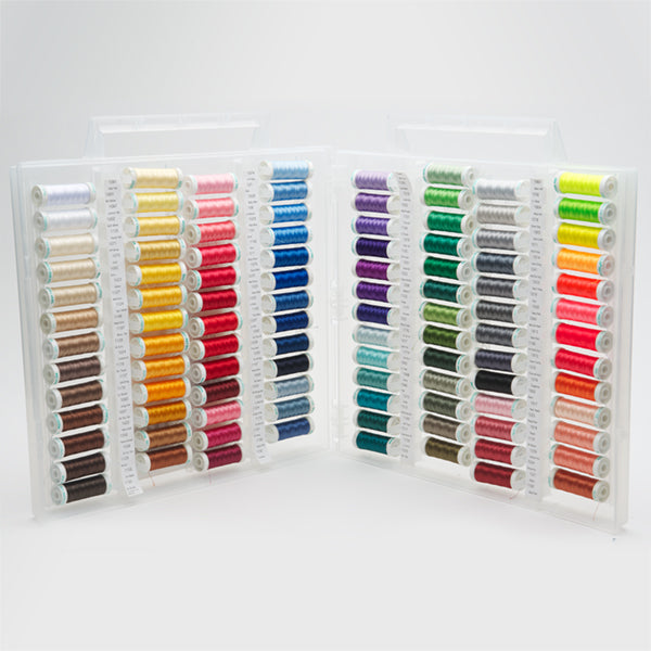 Sulky, Slimline Case with Embroidery Poly Deco Thread Collection - 104