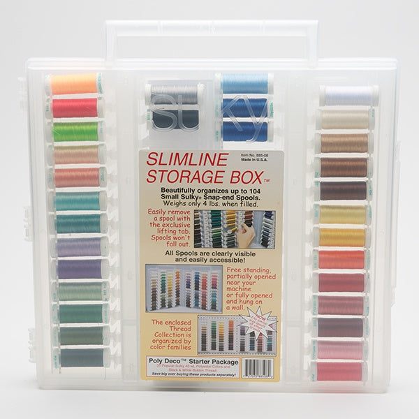 Sulky, Slimline Case with Poly Deco Thread Starter Collection - 33 Spools image # 58859