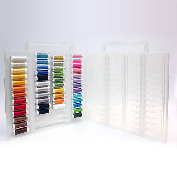 Sulky, Slimline Case with Holiday Spoolie Thread Collection - 47 Spool