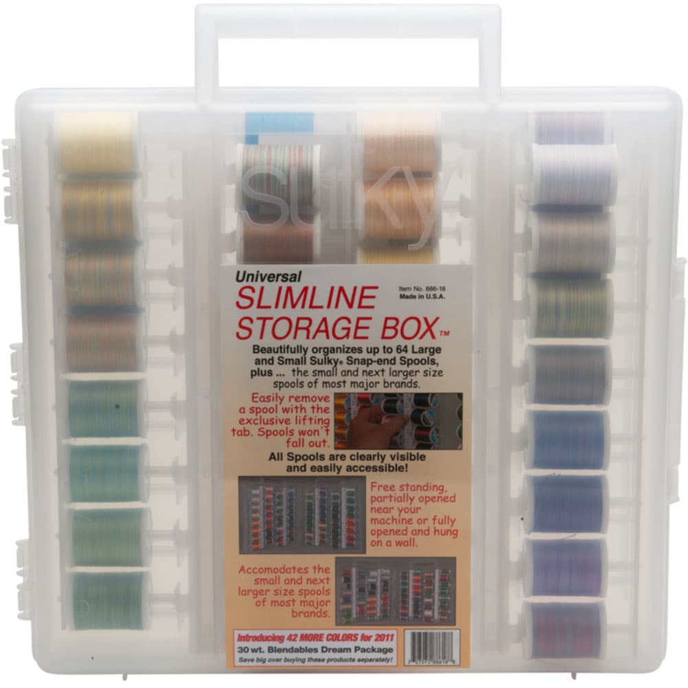 Sulky, Slimline Case with Cotton Blendables Thread Collection #3 - 42 Spools image # 123375