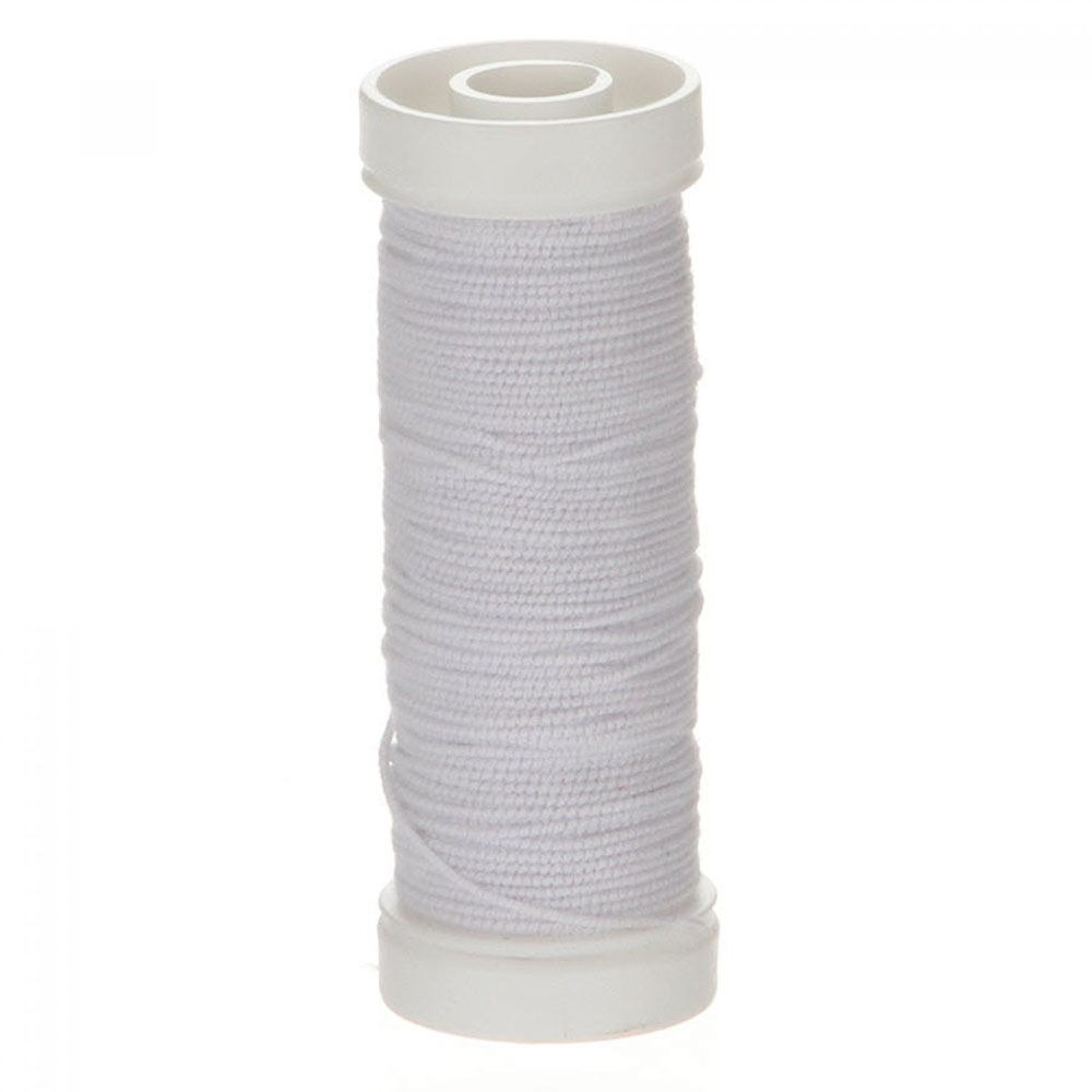 Bohin Elastic Beading Thread, 11yds - White image # 86094