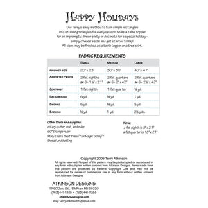 Happy Holidays Pattern, Atkinson Designs image # 99958