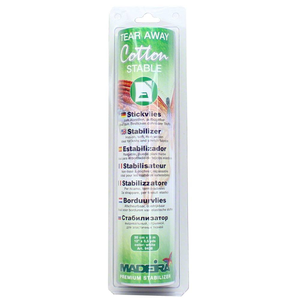 Madeira Cotton Stable Tear Away Stabilizer - 12" x 5.5yds image # 23056