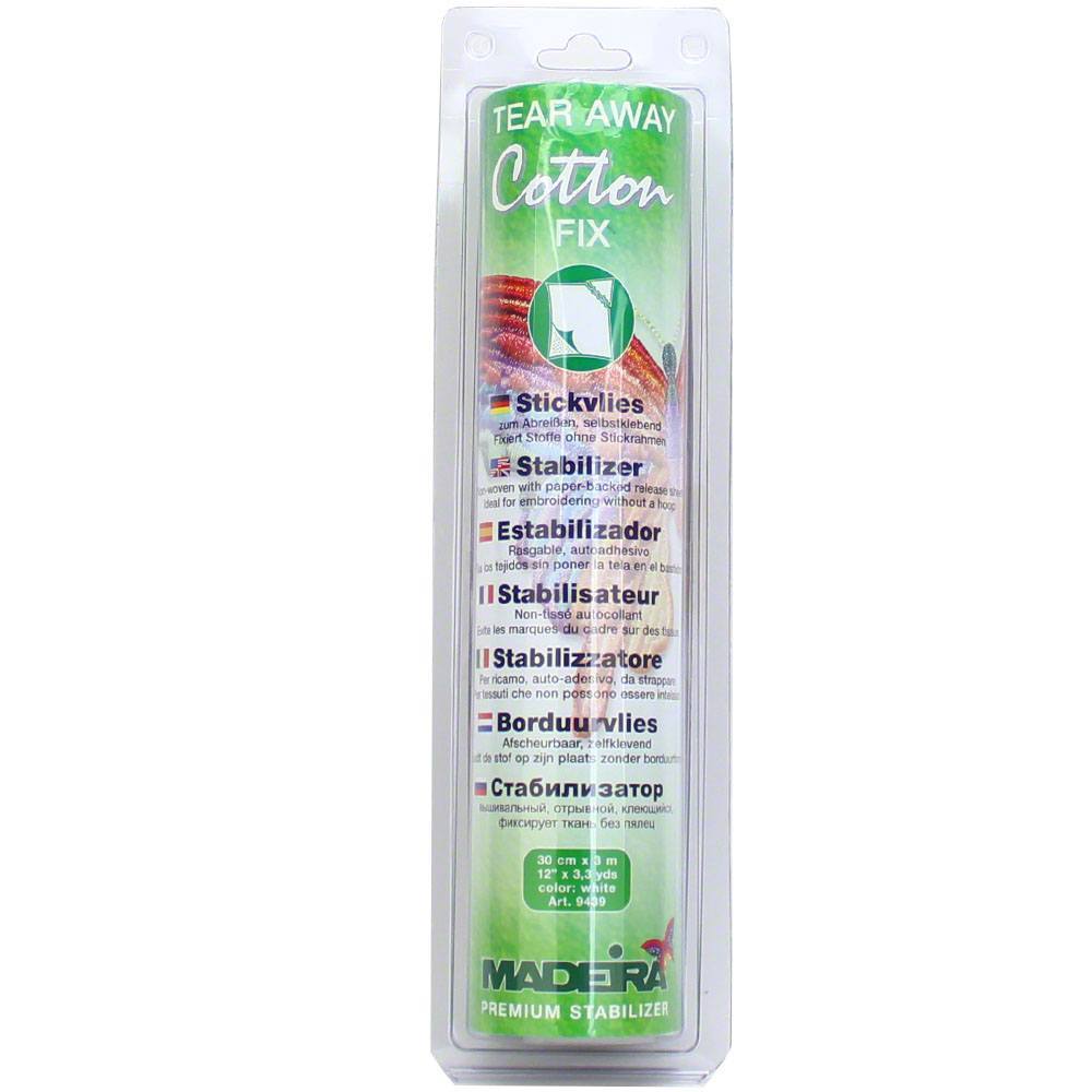 Madeira Cotton Fix Tear Away Stabilizer - 12" x 3.3yds image # 23052