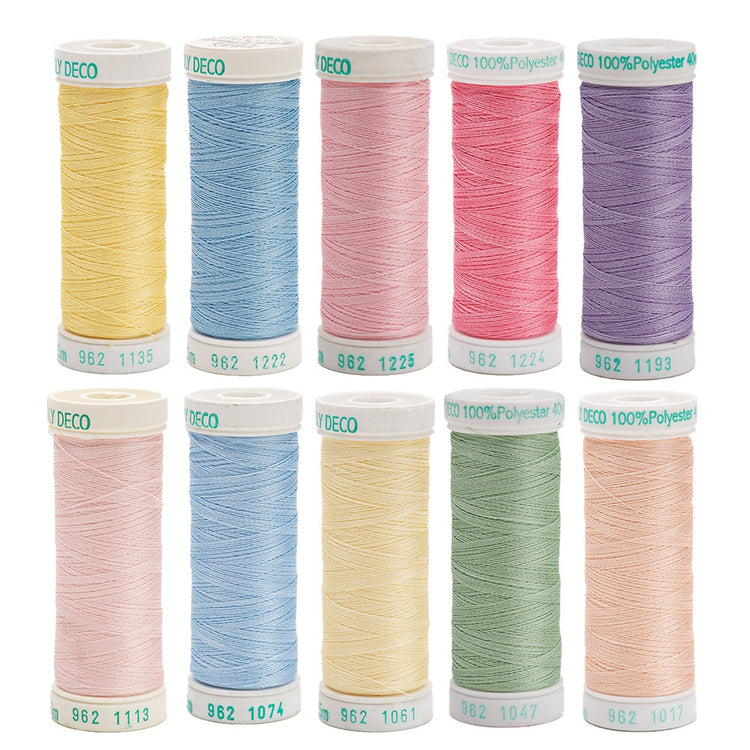 Sulky, 40wt. Poly Deco Embroidery 10pc Thread Kit - 250yds image # 60463
