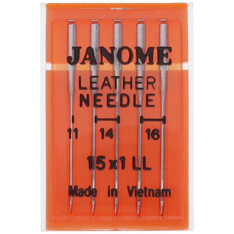 Leather Needles 15x1 (5pk), Janome #9906 image # 78779