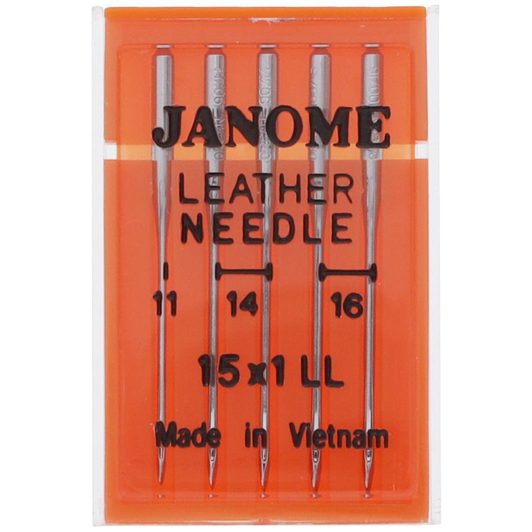 Leather Needles 15x1 (5pk), Janome #9906 image # 78779