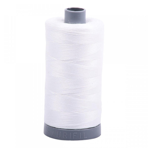 Aurifil 28wt Mako Cotton Thread (820yds), Natural White - 2021
