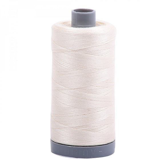 Aurifil 28wt Mako Cotton Thread (820yds), Chalk - 2026