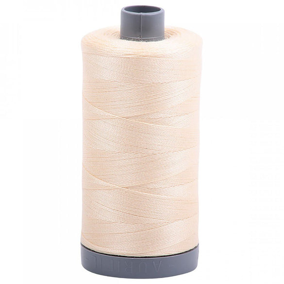 Aurifil 28wt Mako Cotton Thread (820yds), Butter - 2123