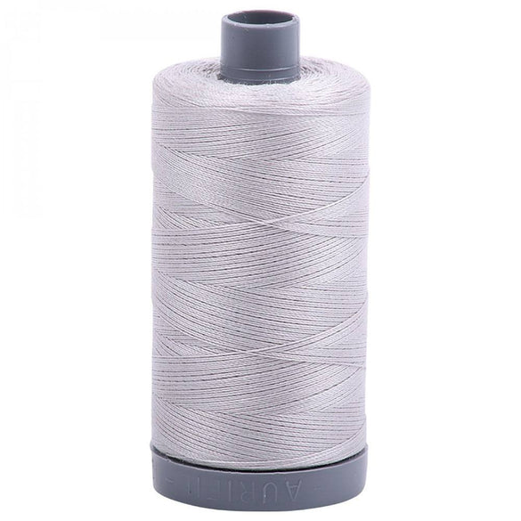 Aurifil 28wt Mako Cotton Thread (820yds), Aluminum - 2615