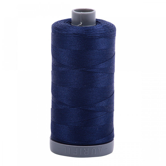 Aurifil 28wt Mako Cotton Thread (820yds), Dark Navy - 2784