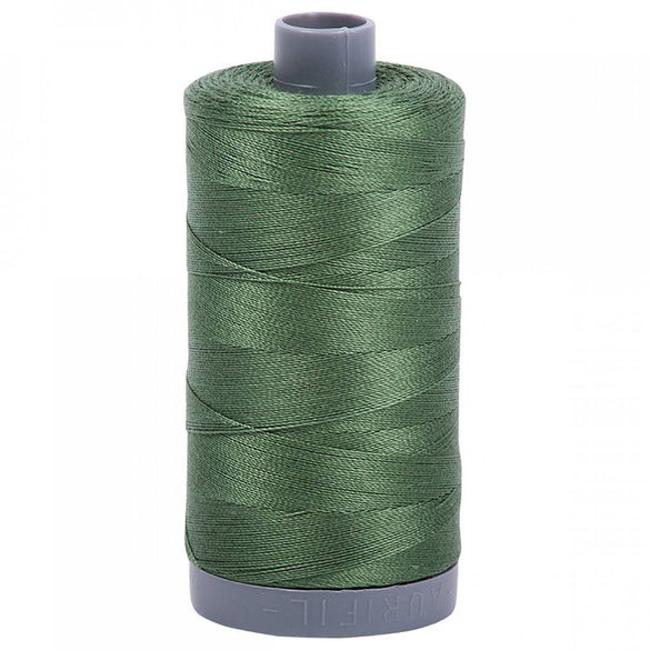 Aurifil 28wt Mako Cotton Thread (820yds), Very Dark Grass Green - 2890