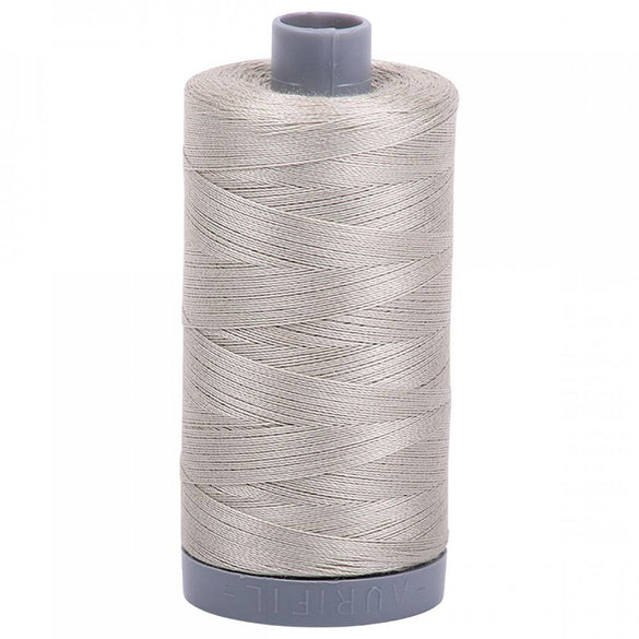 Aurifil 28wt Mako Cotton Thread (820yds), Light Grey - 5021
