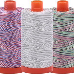 Aurifil 50wt Mako Cotton Variegated Thread (1,422yds) image # 109973