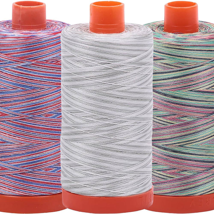 Aurifil 50wt Mako Cotton Variegated Thread (1,422yds) image # 109973