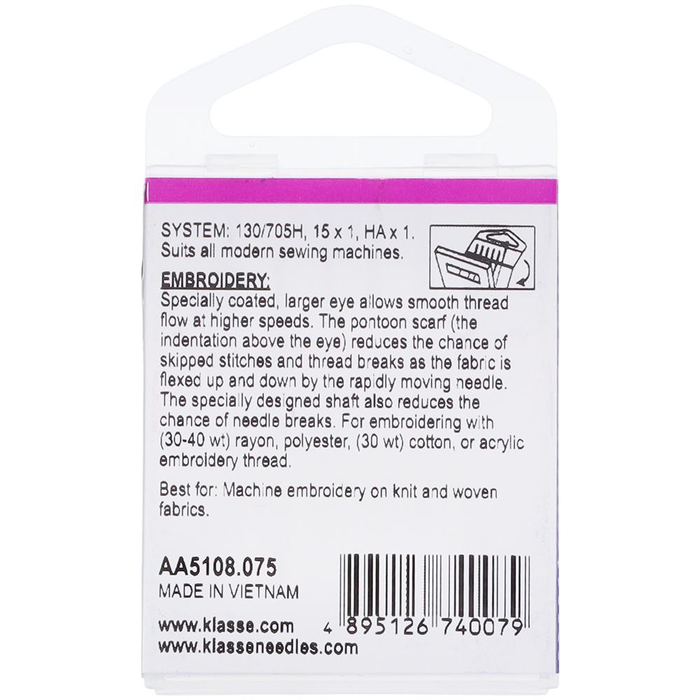 Embroidery, Klasse (5pk), 75/11, #A6-18075 image # 91522