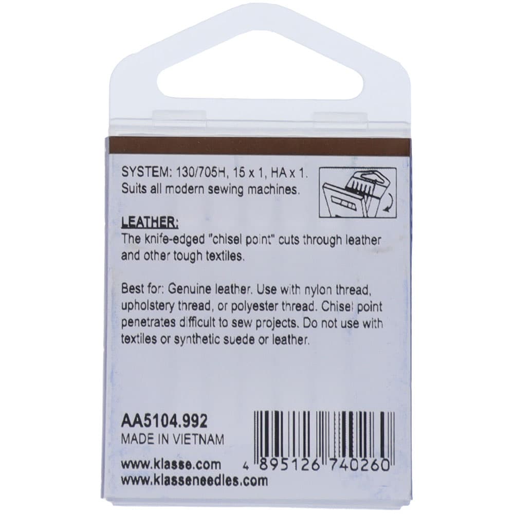 Leather, Klasse (6pk), Assorted Sizes (100/16 & 110/18) image # 112808