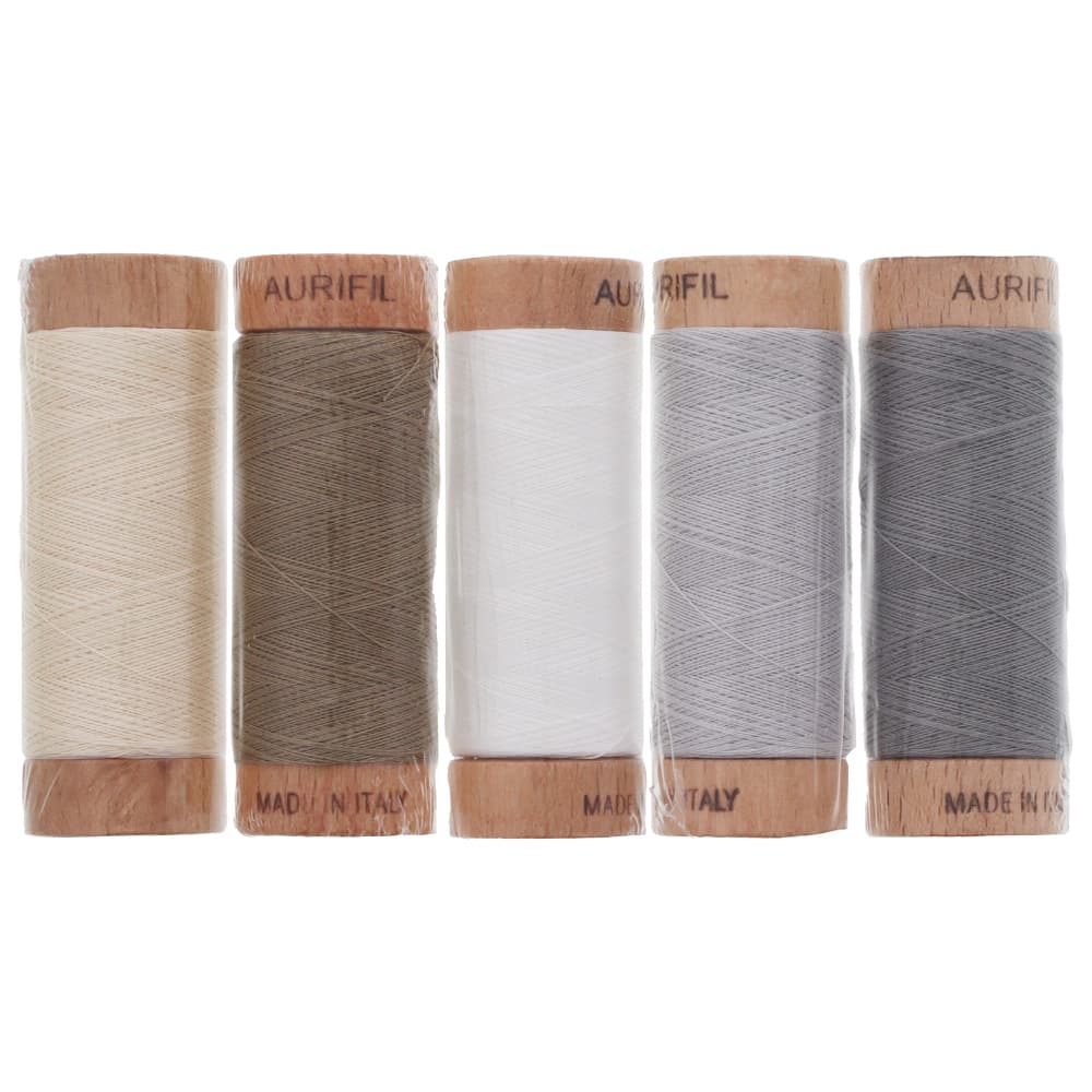 Aurifil, 5 Spool, Calm Thread Collection - 300yds (80wt) image # 94226