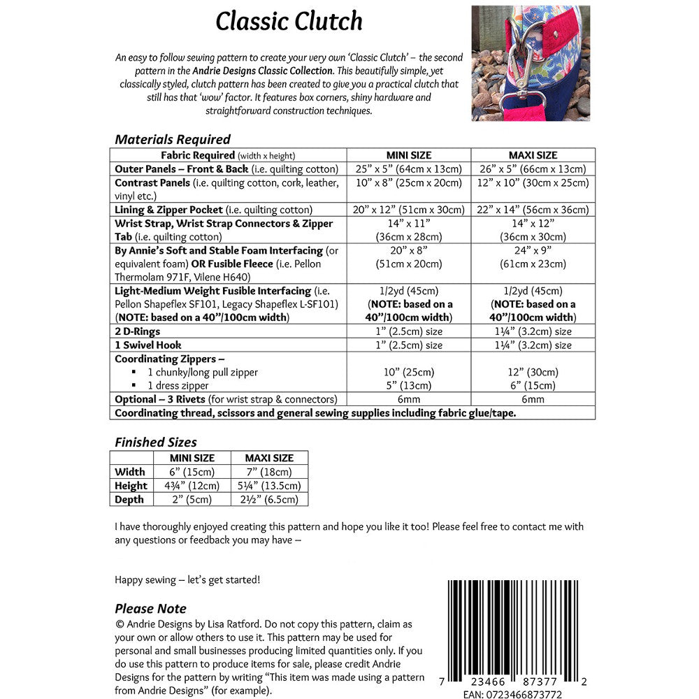 Classic Clutch Pattern image # 47228