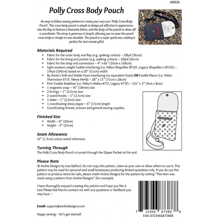 Polly Cross Body Pouch Pattern image # 47230
