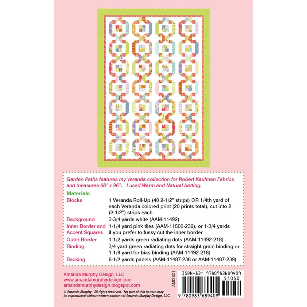 Amanda Murphy, Garden Paths Quilt Pattern image # 101596