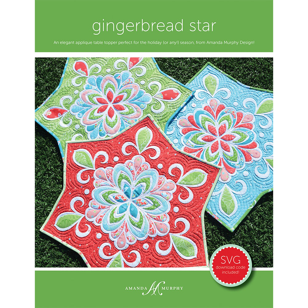Amanda Murphy, Gingerbread Star Table Topper Pattern
