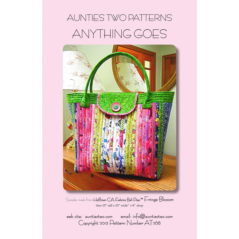 Anything Goes Bag Pattern, Aunties Two Patterns