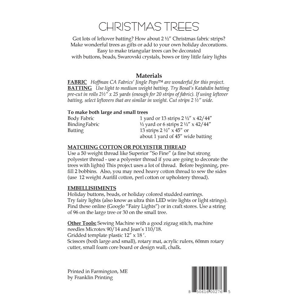 Christmas Trees, Aunties Two Patterns image # 35835