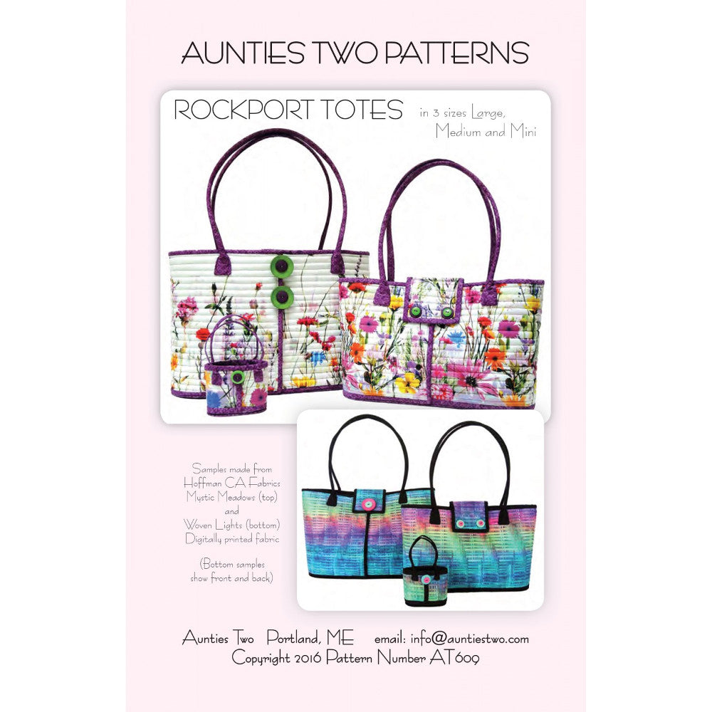 Rockport Tote Pattern, Aunties Two Patterns image # 43753
