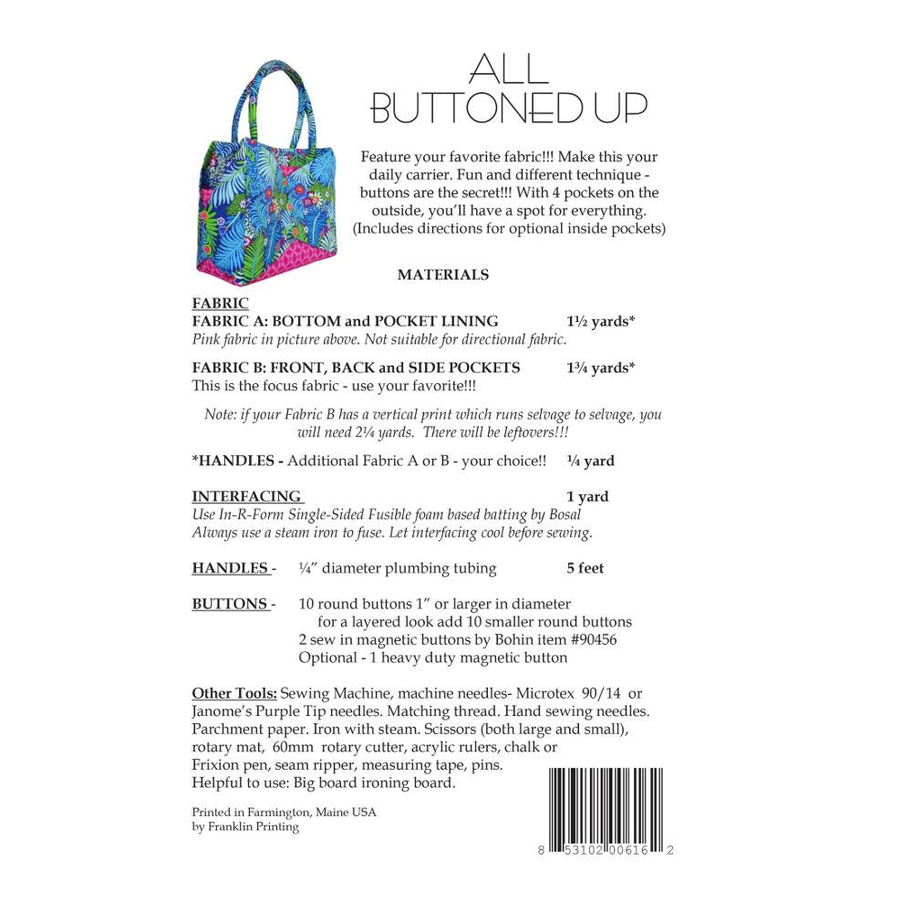 All Buttoned Up Pattern, Aunties Two Patterns image # 43784