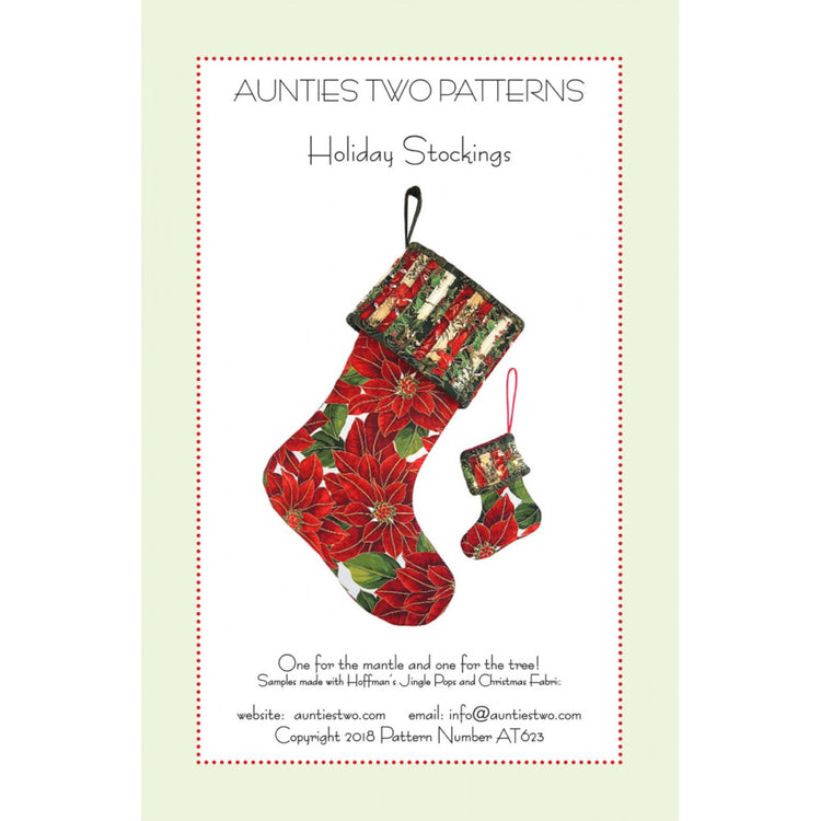 Aunties Two Patterns, Holiday Stockings Pattern image # 53881