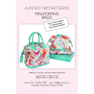 Mini Poppins Bag Pattern with Stays - Aunties Two image # 52602