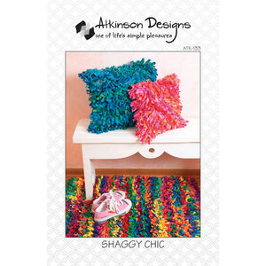Atkinson Designs, Shaggy Chic Pillow and Rug Pattern image # 58344