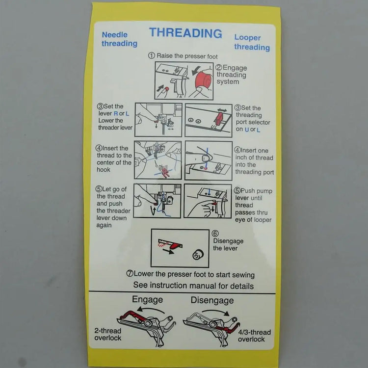 Thread Instruction Seal, Babylock #B0822-31A image # 92210