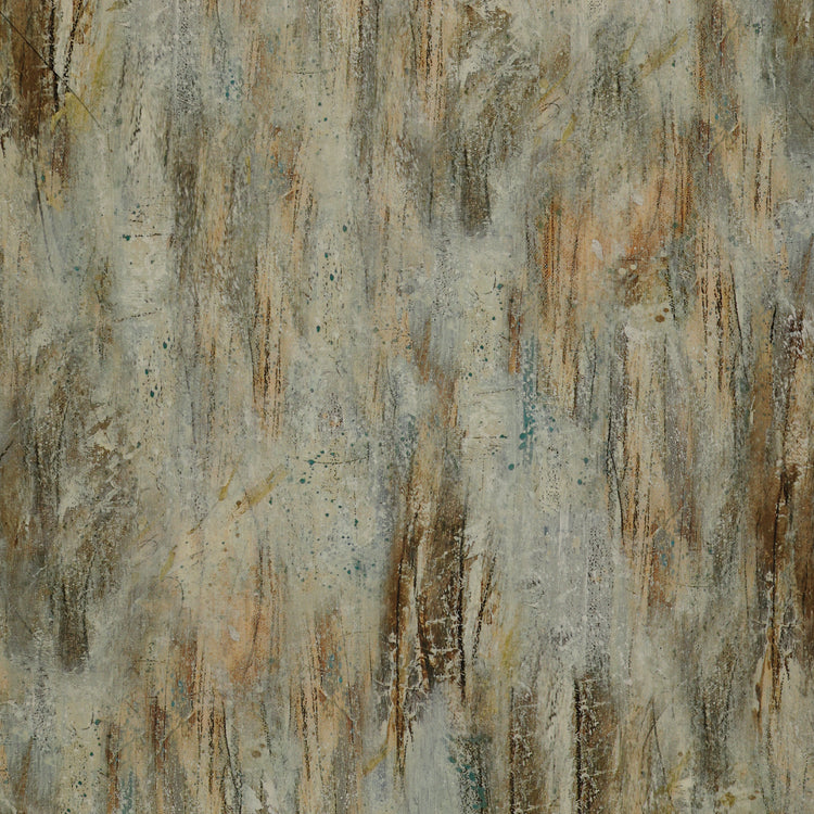 Shadow & Light Fabric 108" Quilt Backing beige, gray, brown, and teal brushstroke print NCB29224-32