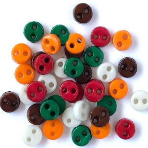 1/8in Micro Round Buttons (12 Color Available) image # 47510